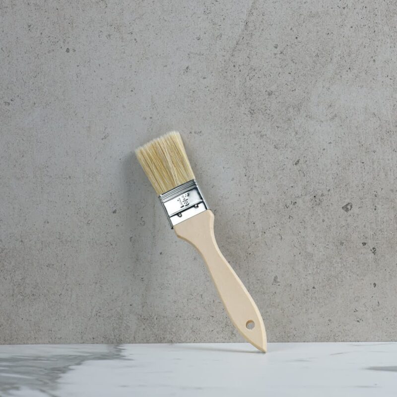 Chef Inox Pastry Brush Natural Bristles Wood Handle - 38mm/1.5"
