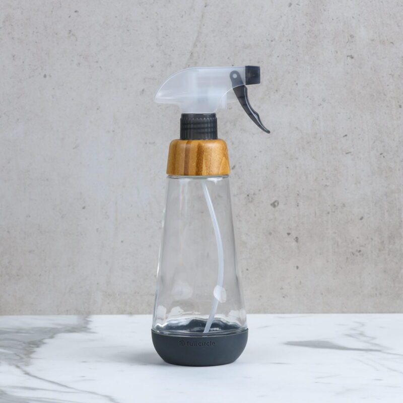 Full Circle Bottle Service Cleaning Spray Bottle Grey 473 ml