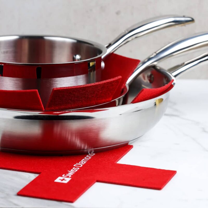 Swiss Diamond Felt Pan Protectors - Set of 5